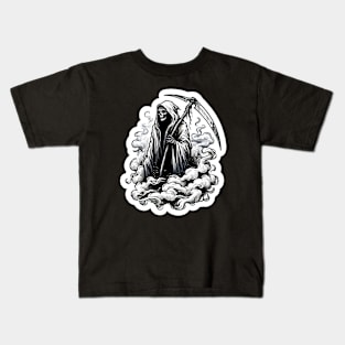 horror grim reaper Kids T-Shirt